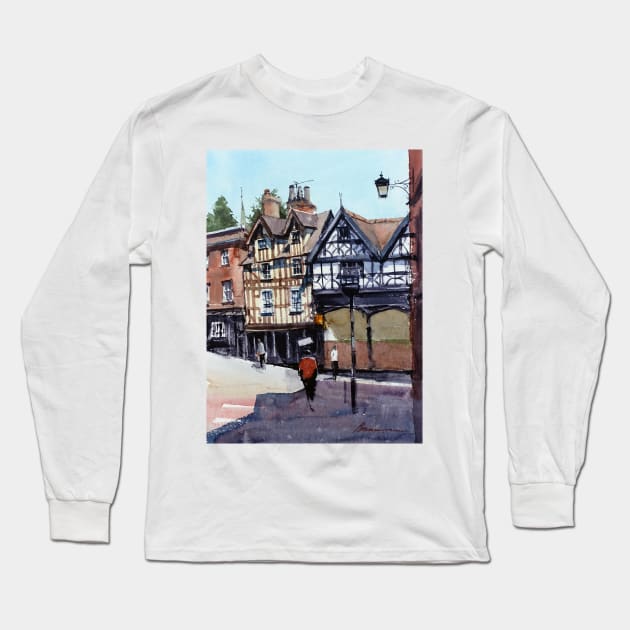 Tanners Wines, Shrewsbury, England Long Sleeve T-Shirt by bakuma